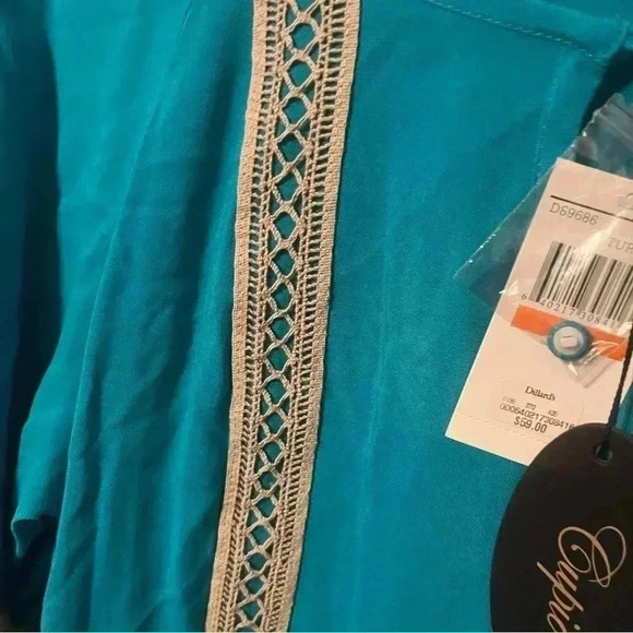 Cupio Turquoise Light weight Blouse - Picture 6 of 9